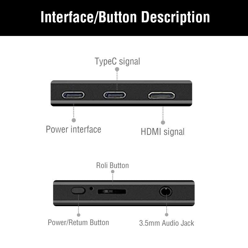 ANMITE 15.6 Inch Portable Monitor, 1 Count 1080P HDR 16:9 Low Blue Light Monitor, Multifunctional Monitor for Xbox/Ps5/5/Switch/Phone/Computer/Laptop