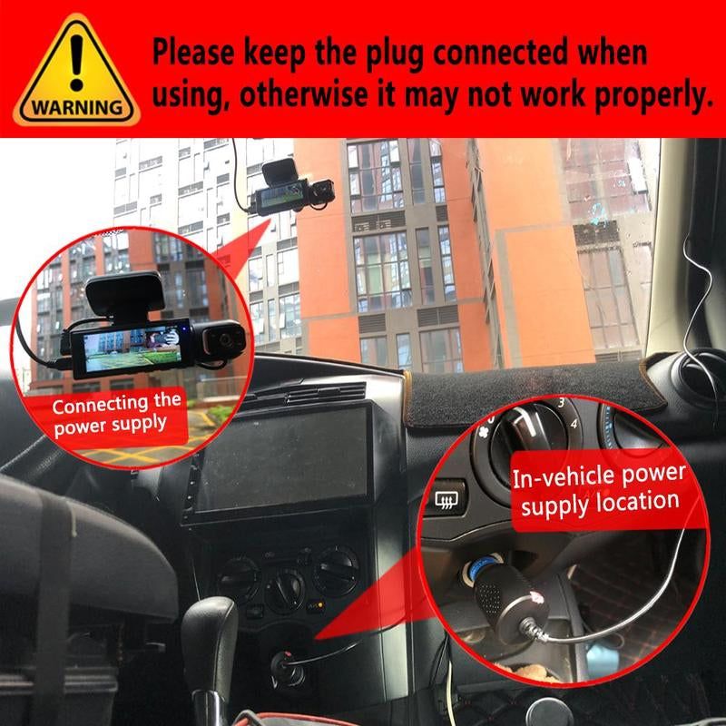 3.16'' Screen Car Interior Dashcam with 32G Card, 1080P HD Car Cam, Front & inside Dual Recording Car DVR with IR Night Vision, Loop Recording, Video Surveillance, Automotive, Vehicle, HD Dash Camera, Car Driving Recorder, Convenient Dashcams for Cars