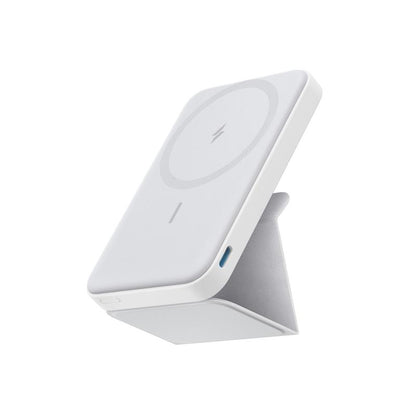 Anker Magnetic Power Bank, Built-In Foldable Stand, USB-C Port on the Side, 5,000Mah Capacity, Perfectly Compatible with Iphone 17/16/15/14/13 Series
