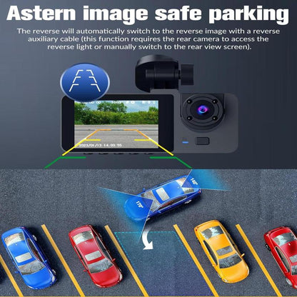 Car DVR with Dual Lens, Front Dash Camera for Cars, Mini Dashcams for Cars with Night Vision, Recording with 64GB