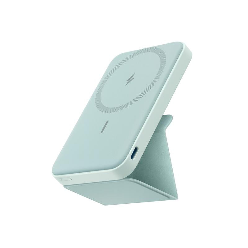 Anker Magnetic Power Bank, Built-In Foldable Stand, USB-C Port on the Side, 5,000Mah Capacity, Perfectly Compatible with Iphone 17/16/15/14/13 Series