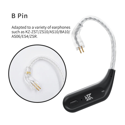 AZ09 HD Bluetooth 5.2 Ear Hook Headset Cable HIFI Wireless Upgrade Cable with Charging Case  Z1 S2 ZSTX Z1 ZSX DQ6 ZS10 PRO